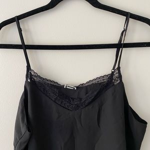 Black lace tank top